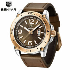 Benyar Herren Uhren Top Marke wasserdicht Japan Quarz watchesleather Armband Box