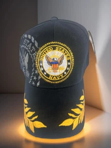 USA Navy Military Cap Hat Licensed Logo - Picture 1 of 8