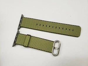 Original Apple Watch Serie 5 4 3 2 1 Tejido NYLON Banda 38MM40MM Cuadros Oliva Oscuro - Imagen 1 de 5