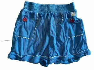 Wild Flowers Shorts Blue Size 6 - Picture 1 of 3