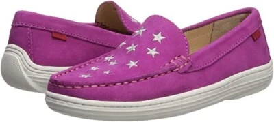 Mocasín Marc Joseph de Cuero con Detalle de Estrella, Rosa Nubuck, 11.5 Niño Pequeño Foto 1 de 4