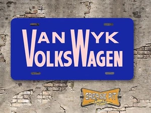 Van Wyk Volkswagen License Plate Insert VW Santa Barbara - Picture 1 of 1