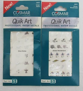 Cosmar Nail Decals Quik Art 2 packs Vintage - Picture 1 of 8