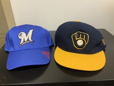 Lot Of 2 MLB Milwaukee Brewers Miller Park SGA Snapback Hat's!