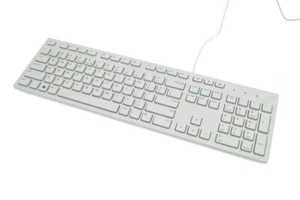 Neu DELL QuietKey KB216 Kabelgebundene graue Tastatur OEM Aufkleber QWERTY - Bild 1 von 3