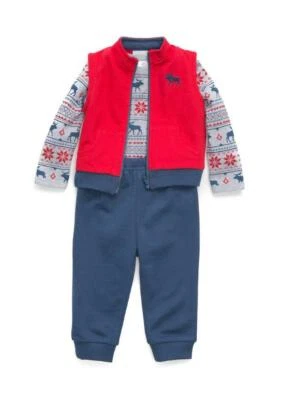 Rima infantil bebé 12M reno hada 3 piezas Conjunto de pantalones y chaleco nuevo con etiquetas Foto 1 de 2