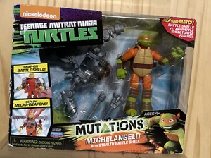MICHELANGELO Stealth Battle Shell Action Figure TMNT Mutations 2015 NEW - Picture 1 of 3