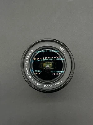 Lente zoom Canon EF-S 18-55mm 1:3.5-5.6 IS II 58mm - Imagen 1 de 4