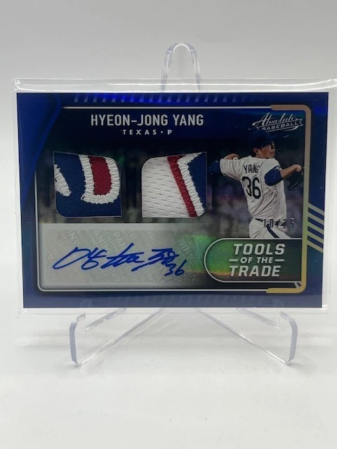 2022 ABSOLUTE HYEON-JONG YANG TOTT DUAL 3 COLOR PATCH AUTO #D 10/25 SP - Image 1 of 1