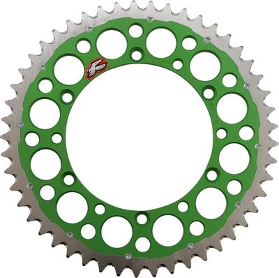 Anillo gemelo trasero - verde 520-49 dientes Renthal 1120-520-49GPGN Foto 1 de 2