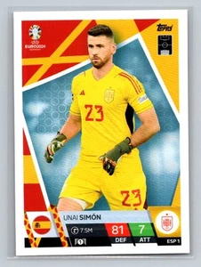 Unai Simón #ESP1 2024 Topps Match Attax Euro 2024 Germany Spain - Bild 1 von 2