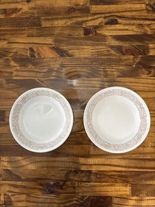 Corelle Woodland Brown Floral Small Plates 6 3/4" Set Of 2 - Picture 1 of 4