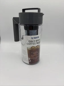 Caffettiera a freddo 1 qt Takeya brevettata Deluxe con coperchio grigio - Foto 1 di 9