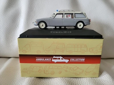 Miniature Citroën ID 19 ambulance 1/43 (ATLAS) neuve dans la boite d'origine. - Photo 1/4