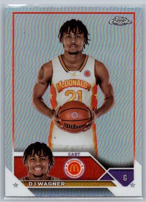 2023 Topps Chrome McDonald's All American #59 DJ Wagner Refractor - Image 1 of 2