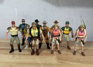 (10) Lotto figurine Kenner 1993 Jurassic Park Robert Nick Ellie Tim Jaws - Foto 1 di 6
