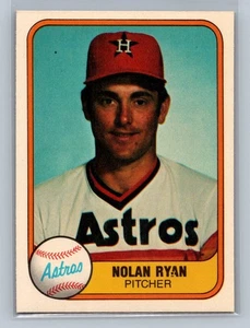 Nolan Ryan Astros 1981 Fleer Baseball Card #57 Pitcher - Picture 1 of 2