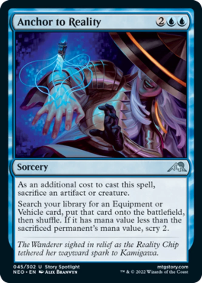 x1 Anchor to Reality - Kamigawa: Neon Dynasty - NM - MTG - Image 1 of 1