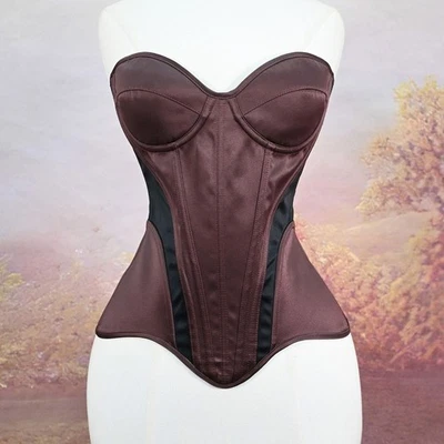 Overbust Corset Tops for Women Plus Sexy Lace Up Corsets and Bustiers Lingerie - Image 1 of 4