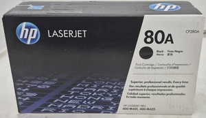 Oryginalny uszczelniony czarny wkład drukarski HP 80A CH280A LaserJet - Zdjęcie 1 z 6