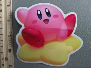 New Kirb Anime Video Games Star Cute Pink Big Meme Vinyl Decal Sticker Car Truck - Picture 1 of 12