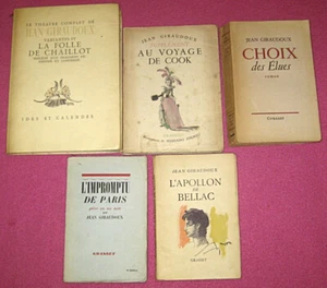 Jean Giraudoux. Lot bradé de 5 volumes. 1937 / 1948. - Picture 1 of 1