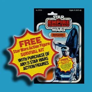 Kenner "FREE STAR WARS Figure Survival Kit" Vintage offer 3.5" Iron-on patch - Picture 1 of 5