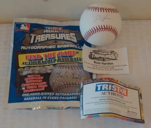 Rich Harden Oakland Athletics Hand Signed Autographed Baseball - Tristar COA - Picture 1 of 4