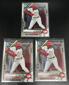 2021 Bowman Draft 1st Chrome Jay Allen (3x) #BDC-11 - Cincinnati Reds - Picture 1 of 2