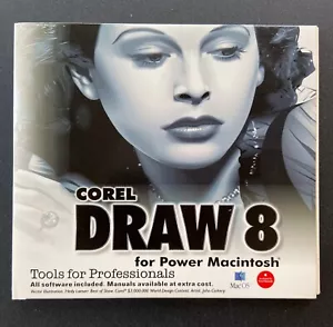 CorelDRAW 8 for Power Macintosh • 1988 • 2 CD-ROM Discs • Corel DRAW • UNTESTED - Picture 1 of 6
