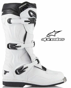 BOTTES MX/SX ALPINESTARS TECH 1  BLANC Taille 42 et 47 Motocross / Enduro /SX MX - Picture 1 of 3