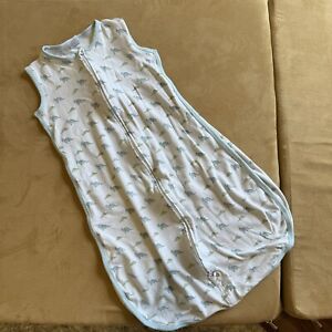 Amazing Baby Cotton Sleeping Sack, Wearable Blanket. 2-way Zipper, Pastel dino