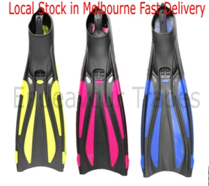 ET-FINS Full Foot Pocket Scuba Diving Fins - SNORKELING DIVE FLIPPERS, Au Seller - Picture 1 of 20