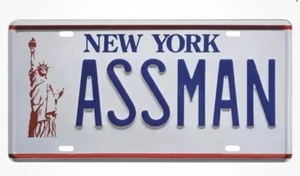 Seinfeld | Cosmo Kramer | ASSMAN | Réplica en relieve utilería matrícula - Imagen 1 de 5