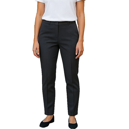 MICHAEL KORS pantalone donna elegante taglia 6 nero carriera gamba slim zip caviglia