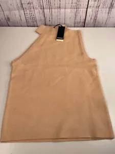 Monrow Women Beige mock neck Tank Top Size XS - Picture 1 of 3