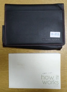 GENUINE HONDA CIVIC 2011-2014 OWNERS MANUAL HANDBOOK WALLET PACK E-211 - Picture 1 of 9