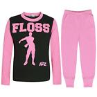 Kids Girls Pyjamas Baby Pink Trendy Floss A2Z Print Christmas Outfits Loungewear