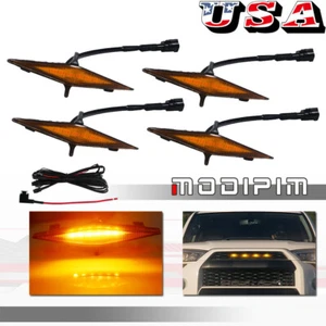 Luces LED ámbar GTINTHEBOX 4 PIEZAS para Toyota 4Runner TRD Pro 2014-2021 parrilla - Imagen 1 de 12