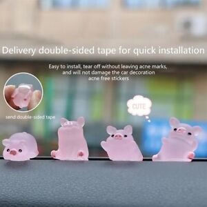 Versatile Resin Pig Dolls for Car Dashboard Decorate Anywhere with Ease
