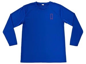 Michelob Ultra Shirt Mens Medium Blue Red Logo Beer Long Sleeve Polyester Casual - Picture 1 of 8