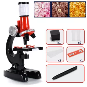 Children Kids Junior Microscope Science Lab Set With Light Education Toy Kits - Picture 1 of 12
