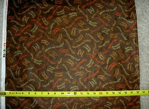 Bountiful Blessings Blessing Graditude 24515 A QT Brown WORDS Fabric bty - Picture 1 of 2