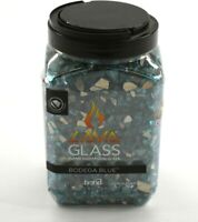 Indigo Dream Classic Cut LavaGlass Fireplace Firepit Dispersion Glass 10 lbs