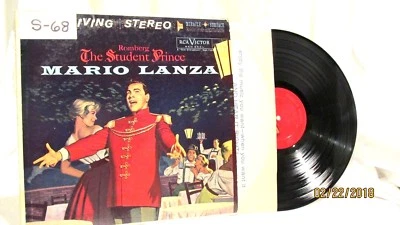 1959 Mario Lanza Romberg The Student Prince RCA Victor LP 33 Vinyl Record  - Image 1 of 4