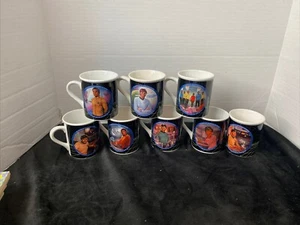 Vintage 1983 Star Trek Hamilton Collection Ceramic Cup Set 8 Coffee Mug - Picture 1 of 10