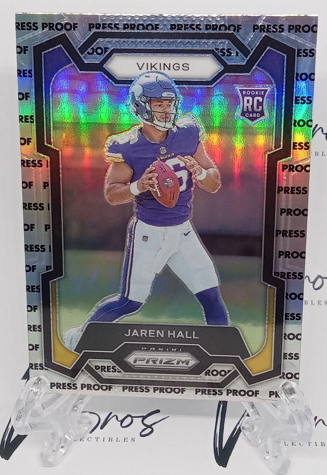 Jaren Hall 2023 Prizm Silver Press Proof SSP #367 Vikings Excellent Condition