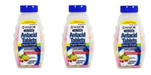 Major Calcium Antacids Chewable Tablets Mixed Fruit Flavors 150 count X 3 Packs - Picture 1 of 1