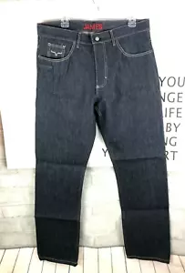 New Kimes Ranch Raw James Western Straight Fit Bootcut Dark Blue Jeans Sz 33 35 - Picture 1 of 11