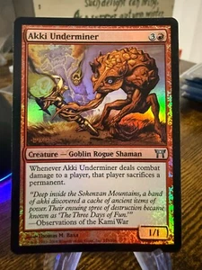 MTG Magic the Gathering Akki Underminer FOIL Champions of Kamigawa - Bild 1 von 2